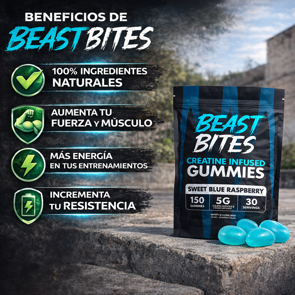 Suplemento Creatina Gomitas Beast Bites