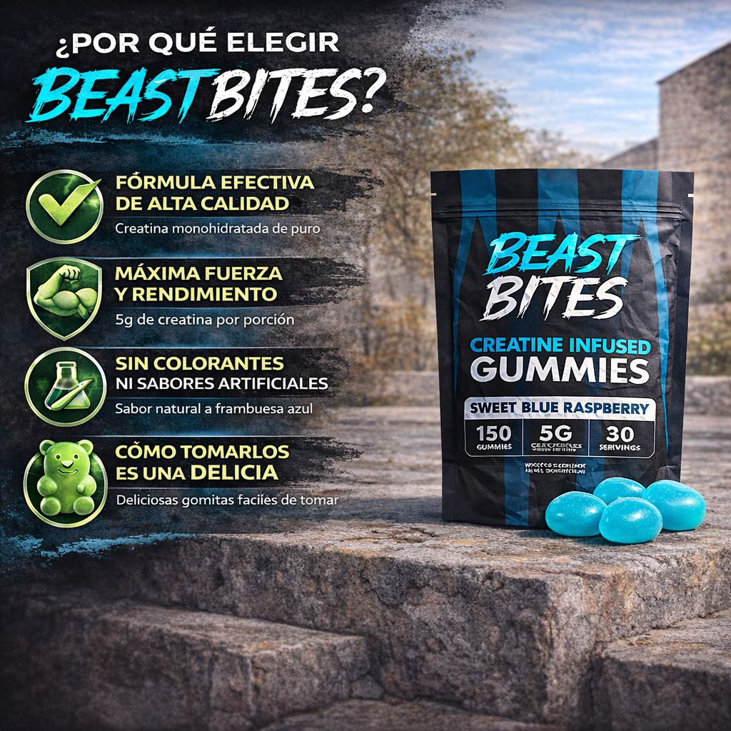 Suplemento Creatina Gomitas Beast Bites
